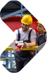 Icon representing advanced construction materials or a building worker